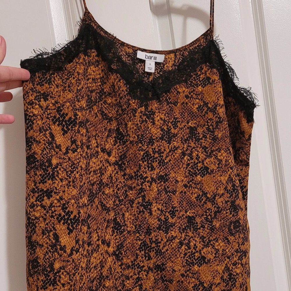 Bar III Snake print Tank